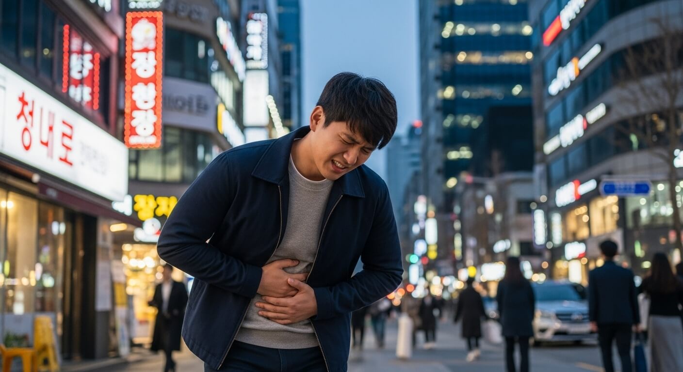 왼쪽 갈비뼈 아래 통증