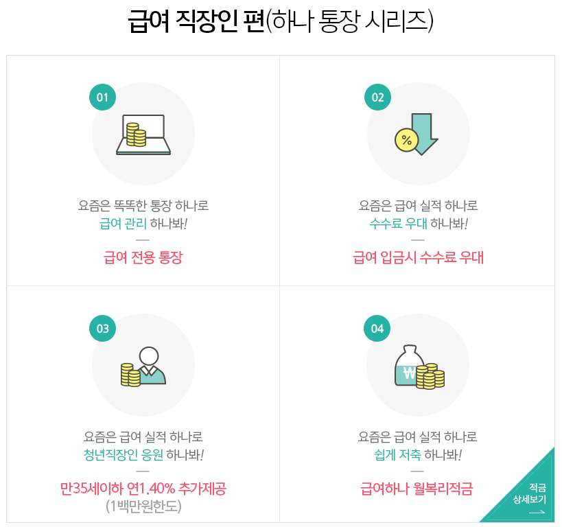 하나은행-급여통장-혜택