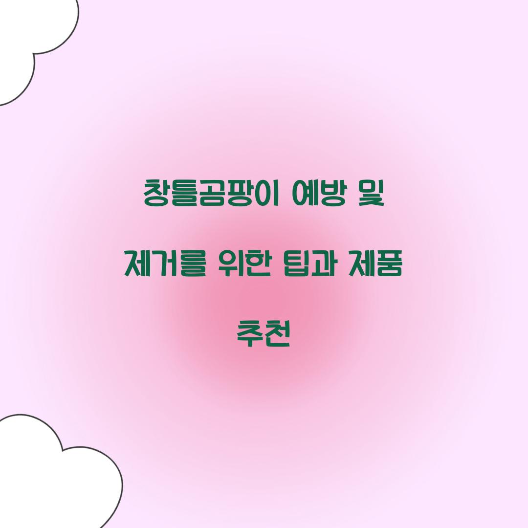 창틀곰팡이