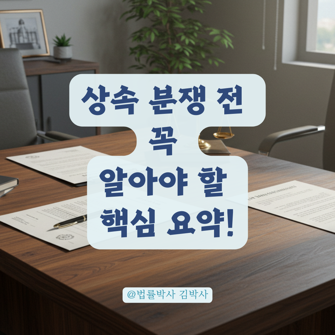 사망보험금, 빚, 법적 배우자 문제까지... 상속 분쟁 전 변호사 상담이 필요한 이유.