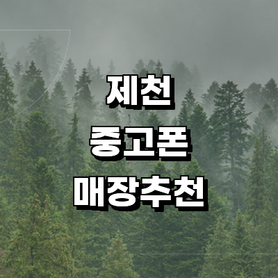제천시 중고폰