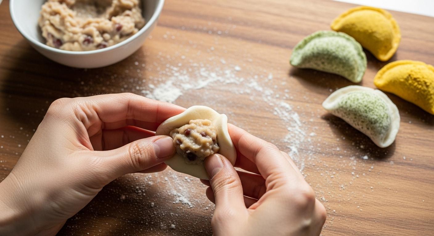 송편속 콩만들기