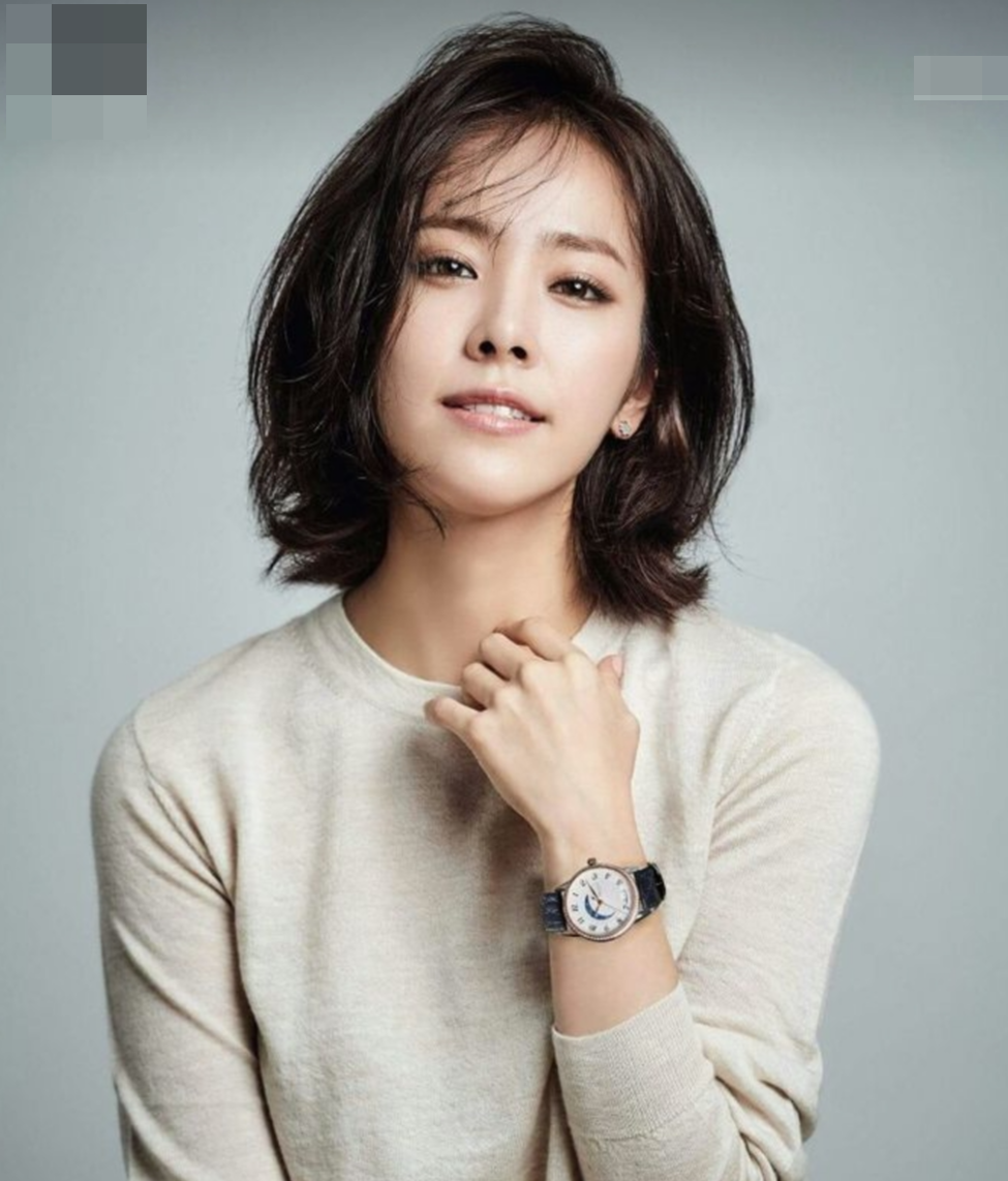 긴단발 머리
