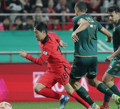  한국대튀니지-축구경기 
