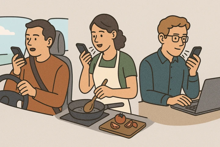 μμ±μΌλ‘ ν μΌ μ 리νλ μ¬μ©μλ€