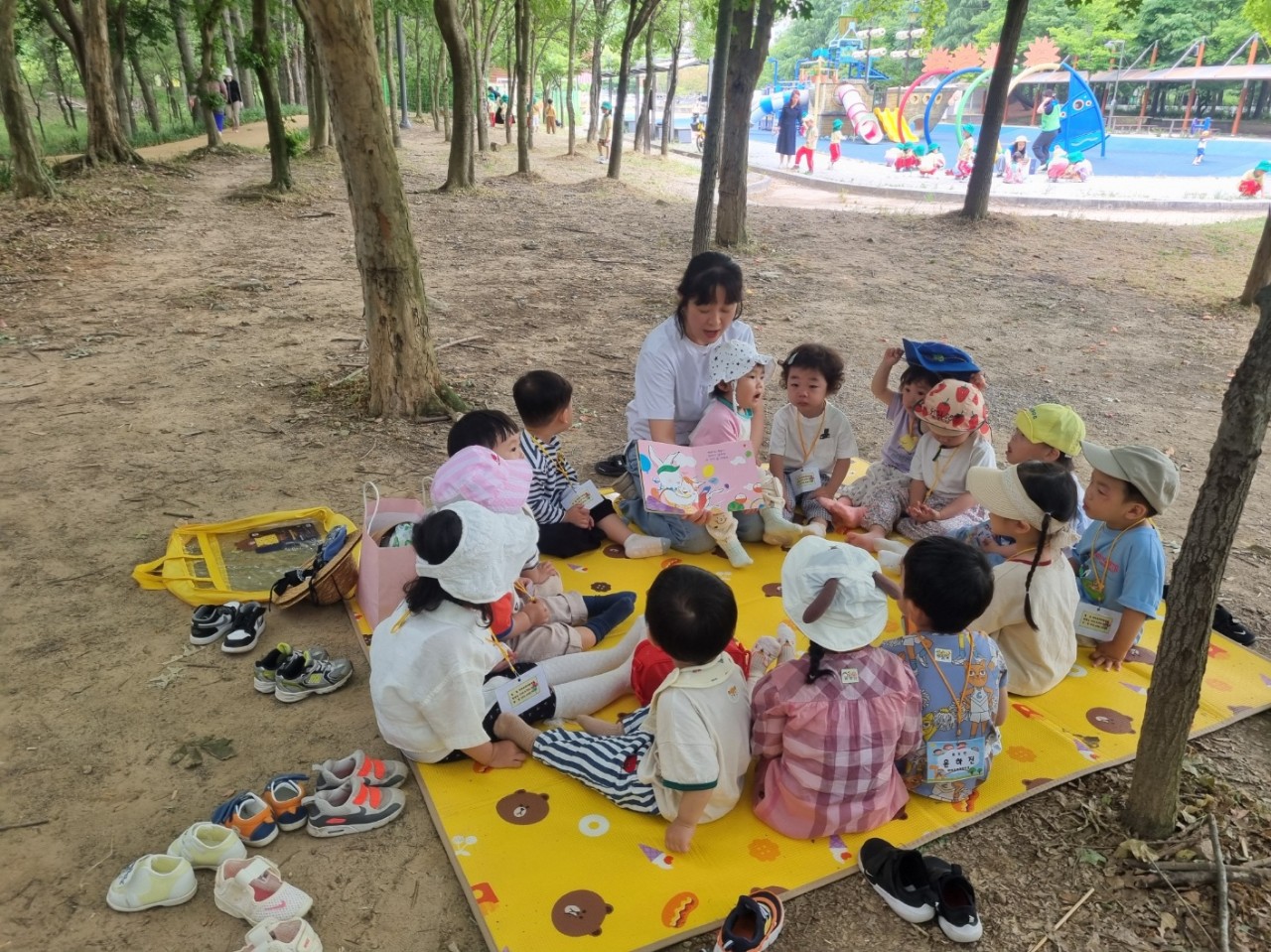 아이 유치원 피크닉 모습
