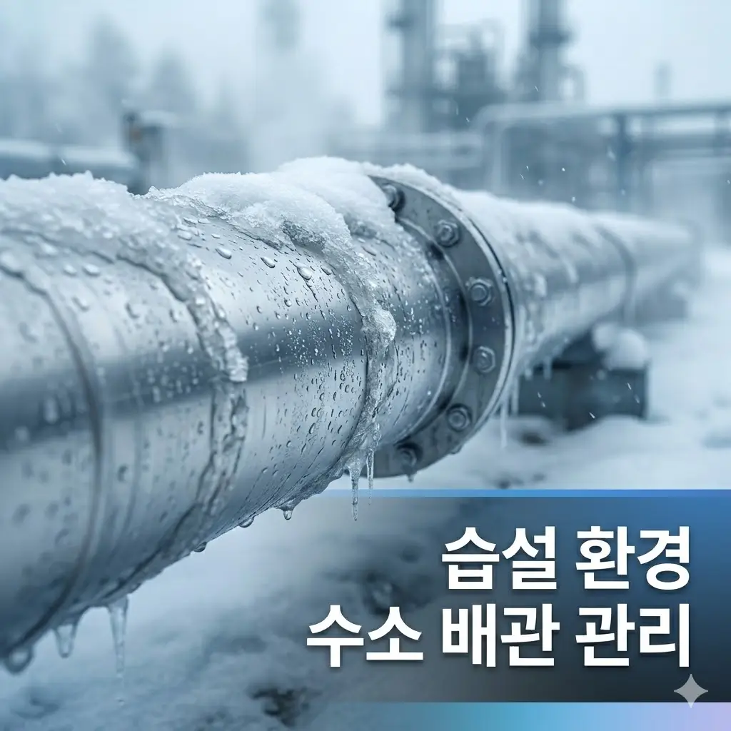 습설 환경에서 수소 배관 외부 결로 관리가 필요한 이유