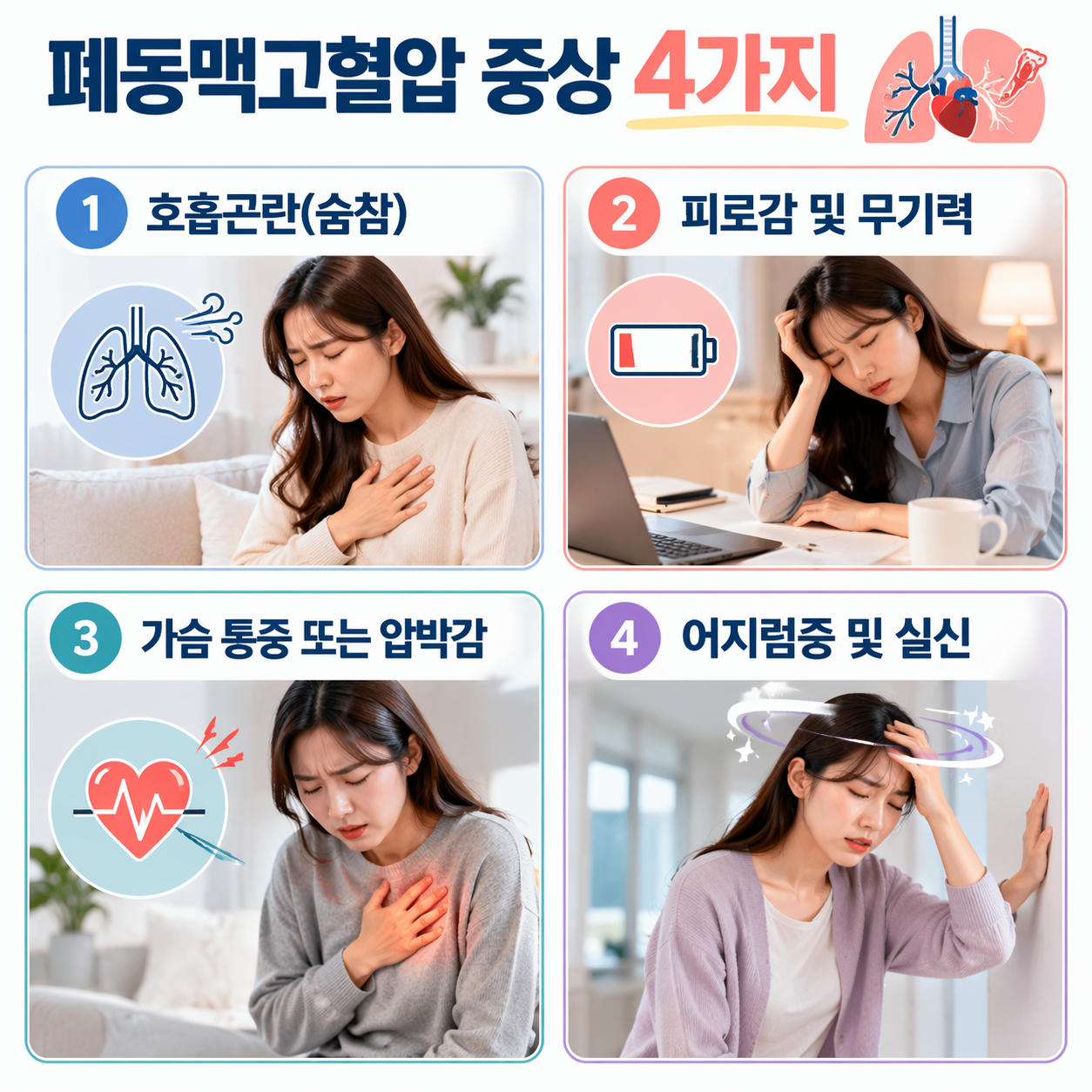 폐동맥 고혈압 증상.원인.치료