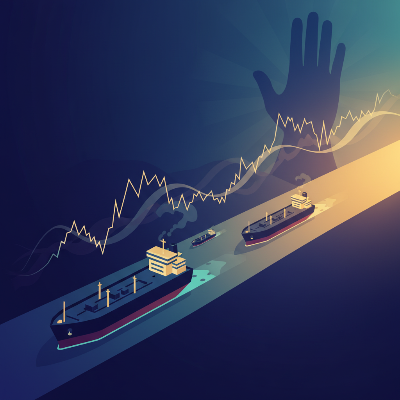 호르무즈 해협의 통행 재개와 트럼프 대통령의 금리 인하 요구 시각화 (Visualization of Hormuz passage resumption and Trump's rate cut demand)