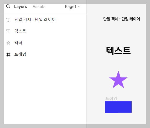 단일 객체 레이어 구조