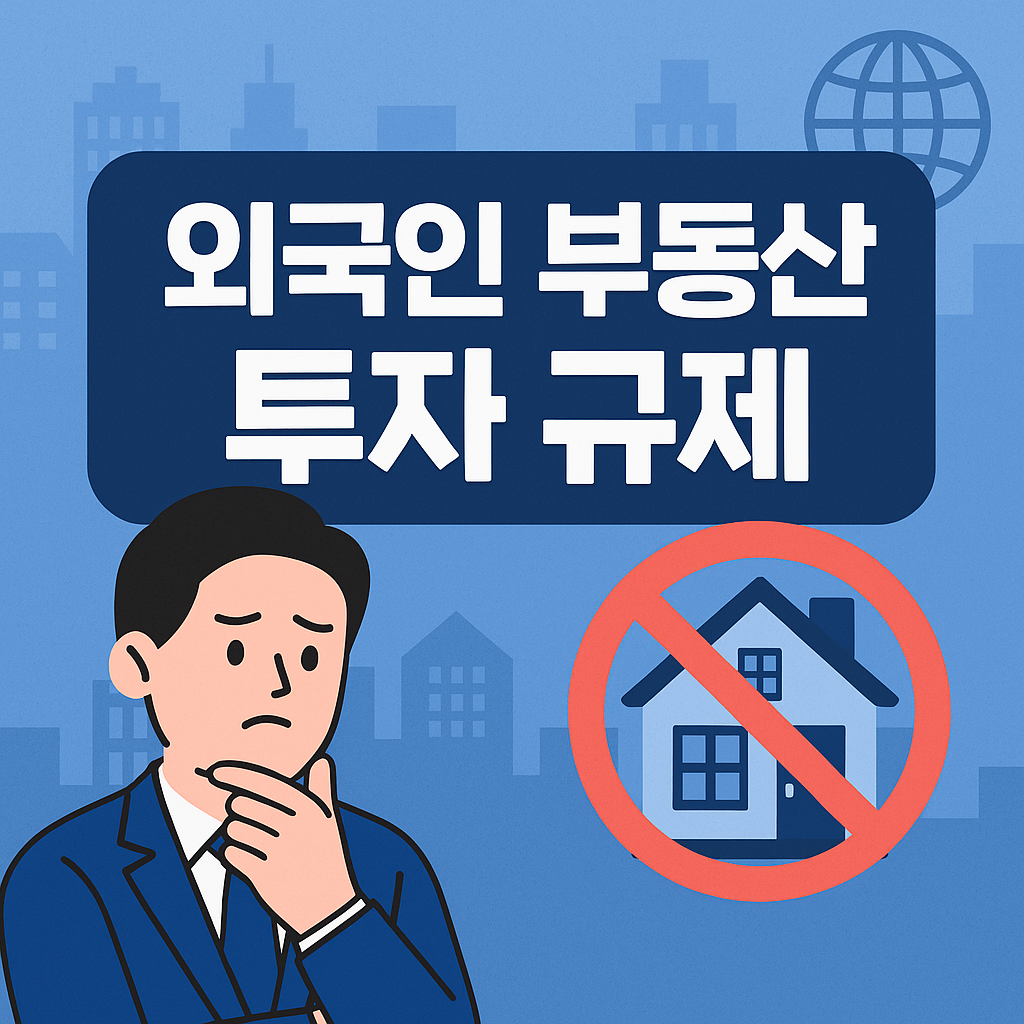 [외국인 부동산 투자 규제] 이걸 몰랐다면 큰일 납니다! 2025년 투자 제한 전면 해부