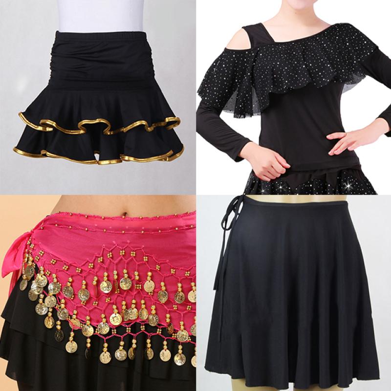 라인댄스복 폴댄스의상 에어로빅 스포츠 춤 스커트 줌바옷 벨리댄스