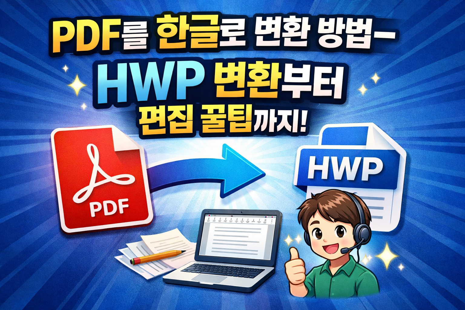 pdf를 한글로 변환