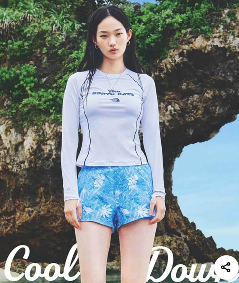 노스페이스 여자 래쉬가드