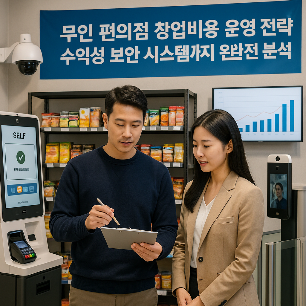 무인 편의점 창업비용 운영 전략 수익성 보안 시스템까지 완전 분석