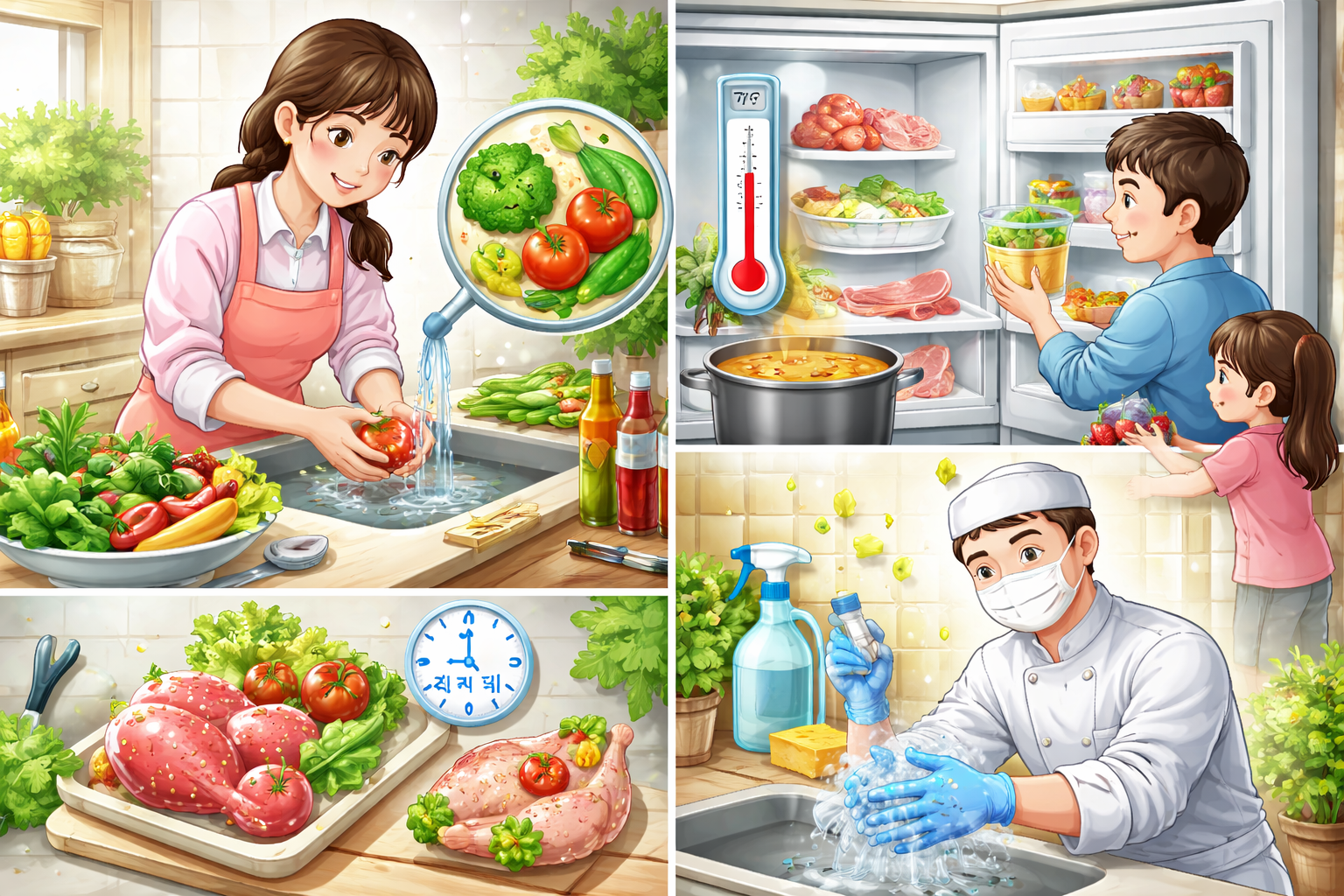 식중독 원인→증상→치료