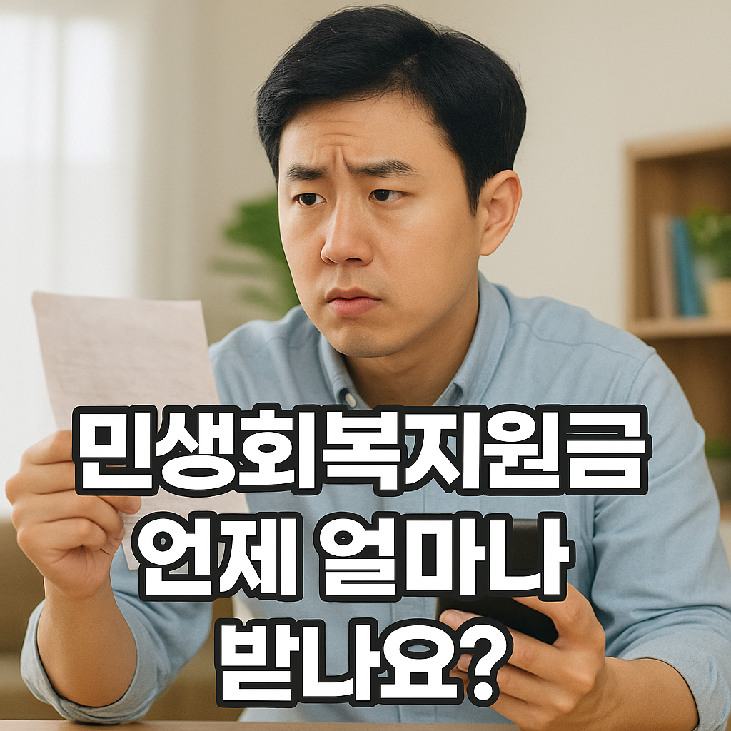 민생회복지원금 언제 얼마나 받나요?