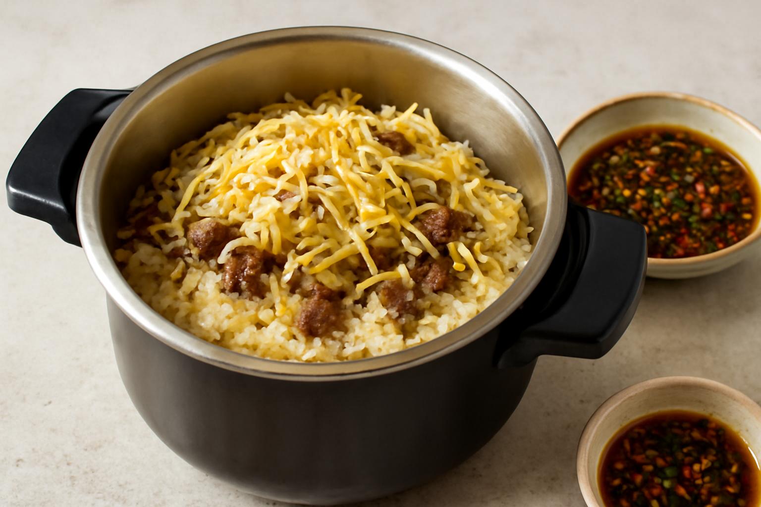 압력솥 콩나물밥