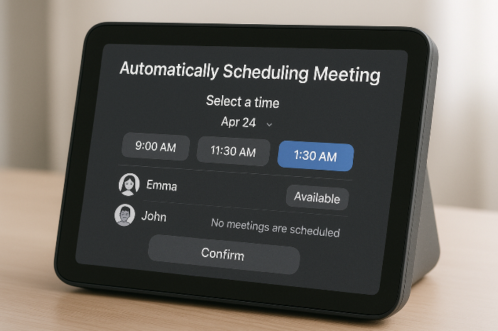 AI가 루틴을 관리하는 모습