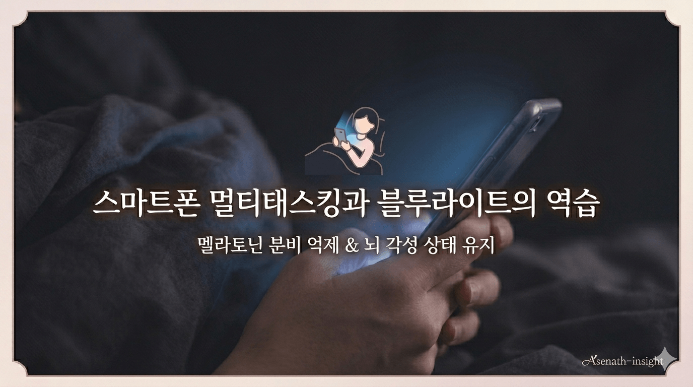 잠들기 직전의 '스마트폰 멀티태스킹'과 블루라이트의 역습