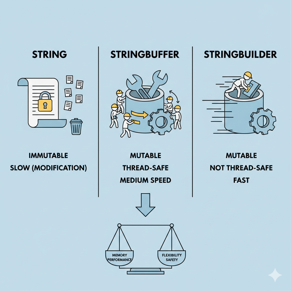 String, StringBuilder, StringBuffer의 결정적 차이