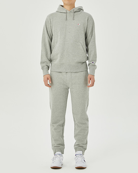 챔피온의 리버스 위브 후드티와 스웻팬츠