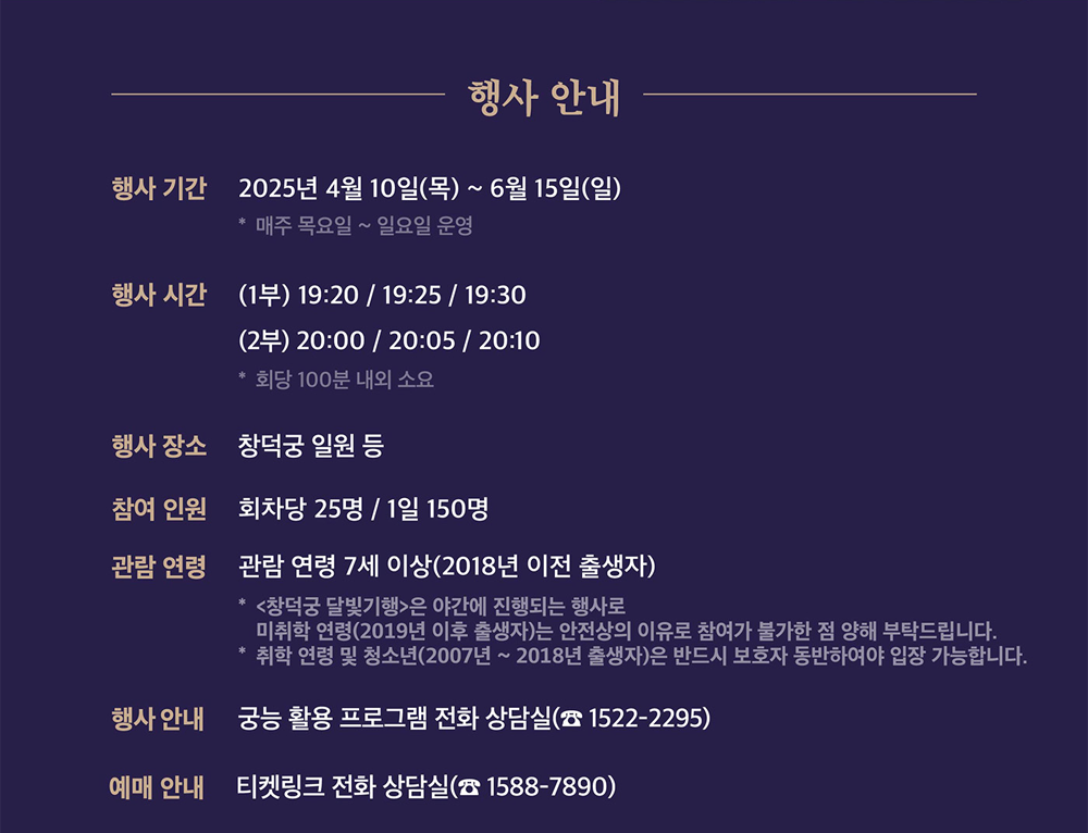 2025년 창덕궁 달빛기행, 예매부터 관람까지 총정리!