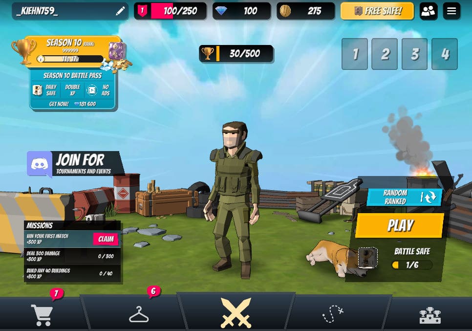 게임을 처음 시작했을 때 나오는 시작화면입니다