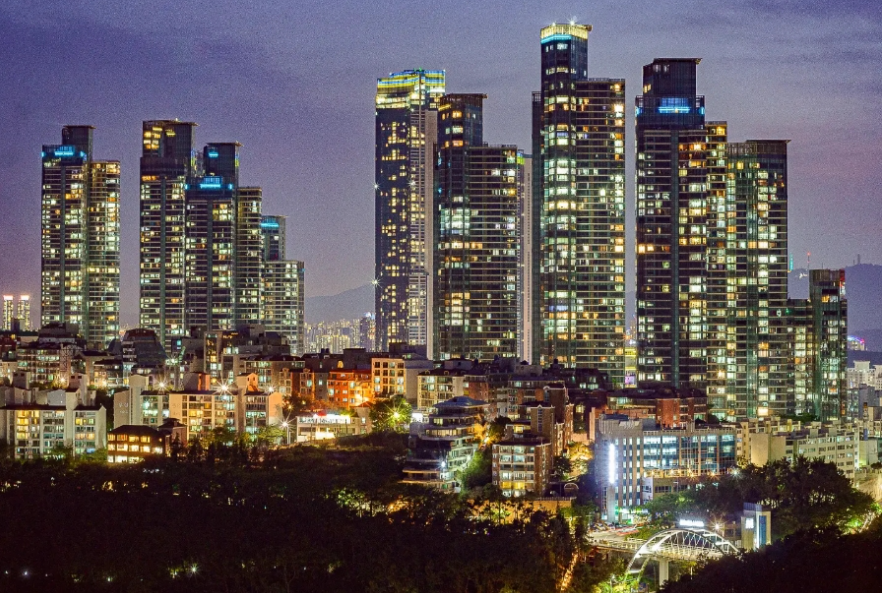 달맞이 언덕길 청가포 야경