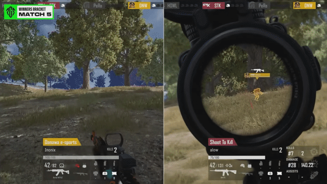 이노닉스 선수의 멋진 플레이로 치킨을 가져갑니다