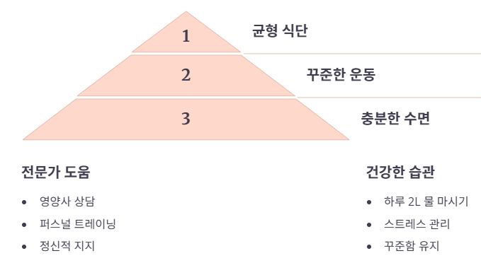 성공적인 다이어트를 위한 올바른 접근법