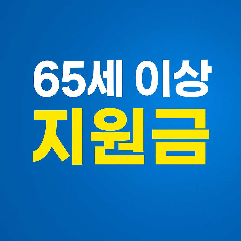 65세 이상 지원금