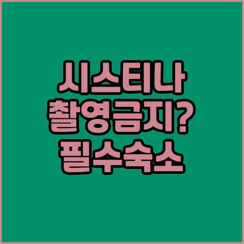 바티칸 시스티나 예배당 사진 촬영 금..