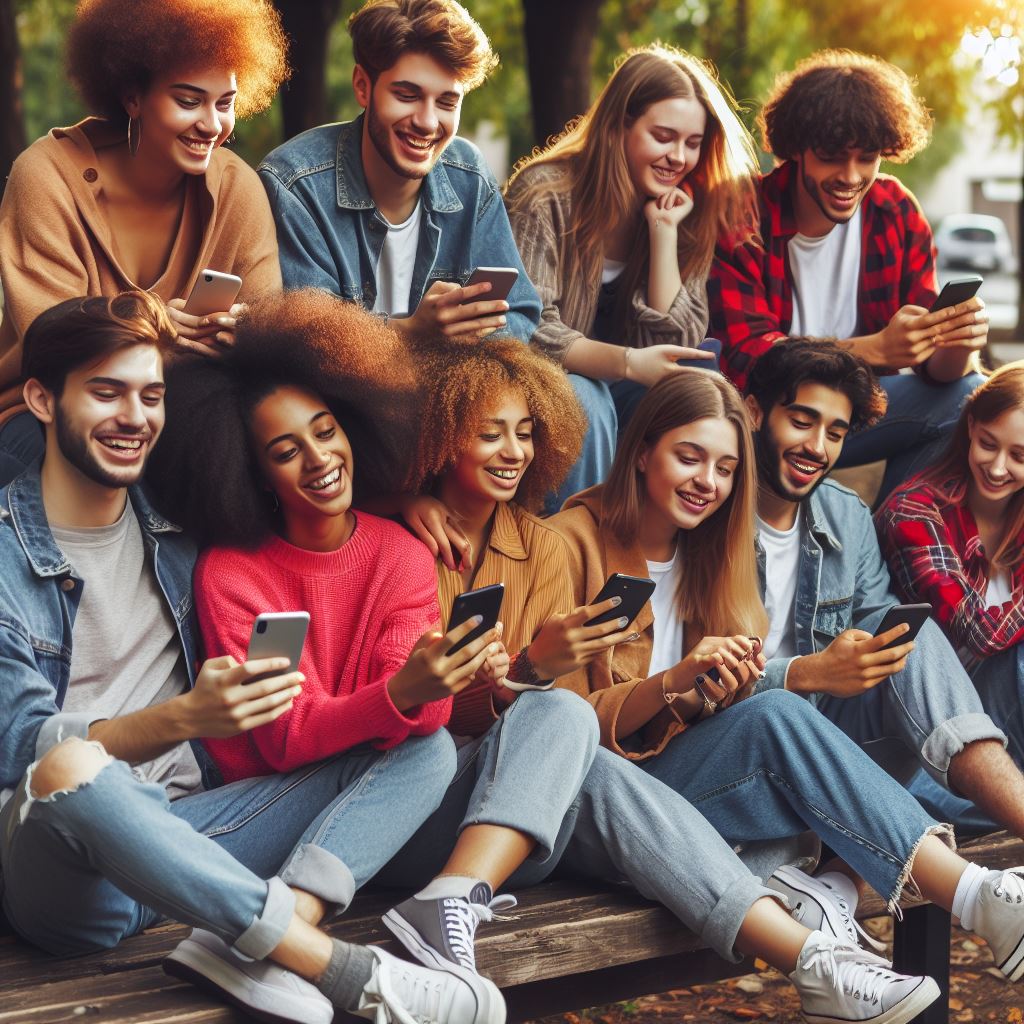 알파세대와 AI&middot;디지털 환경을 상징하는 이미지