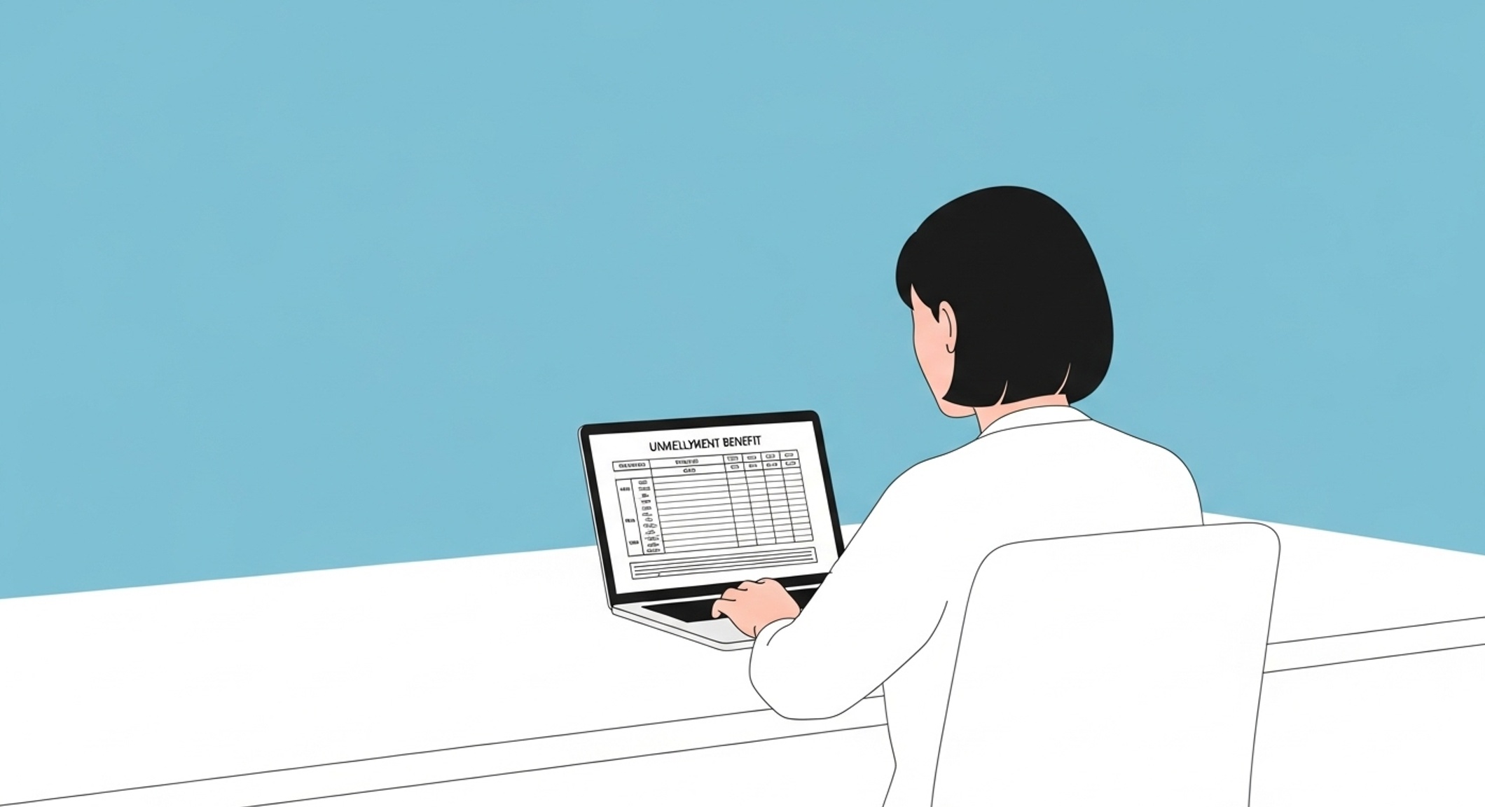 실업급여 입금 내역을 확인하는 직장인, 지급일을 정확히 관리해야 합니다.