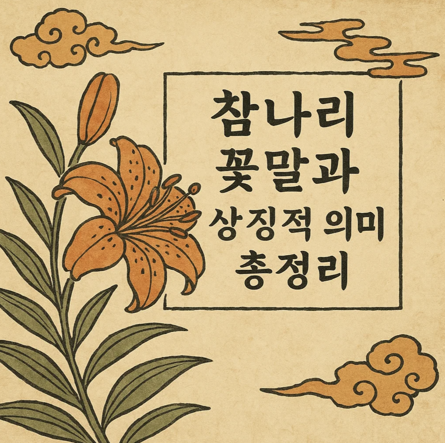 참나리 꽃말과 상징적 의미 총정리