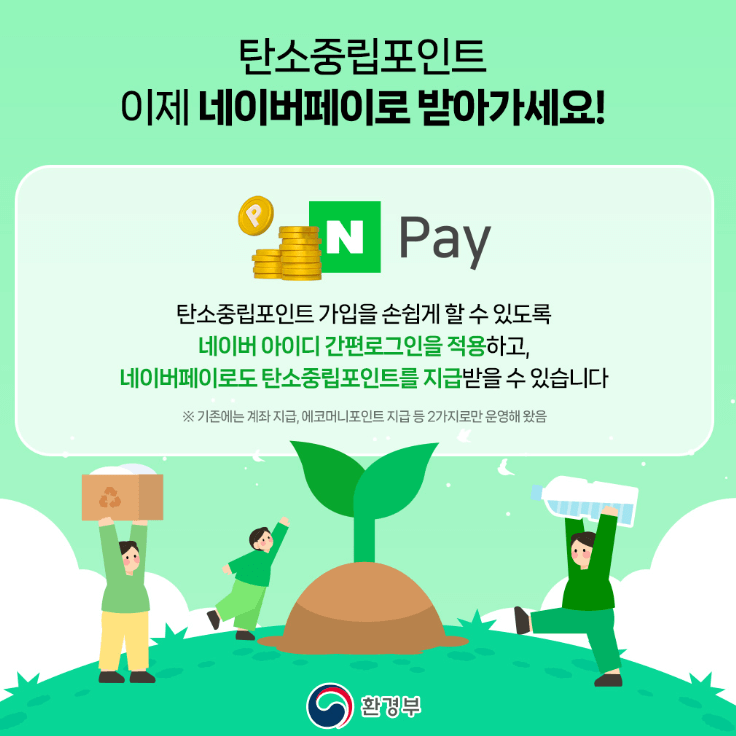 탄소중립포인트제도&amp;#44; 녹색생활&amp;#44; 탄소중립실천포인트 지급방법&amp;#44; 탄소중립실천포인트 네이버페이