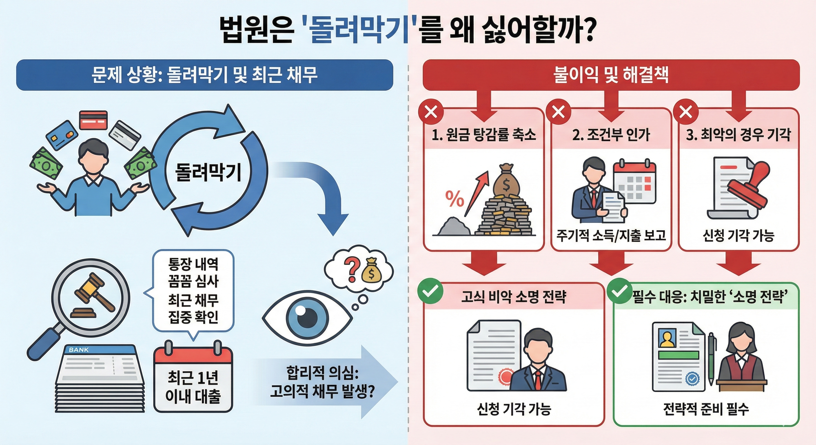 돌려막기, 개인회생으로 90% 탕감받는 필승 전략