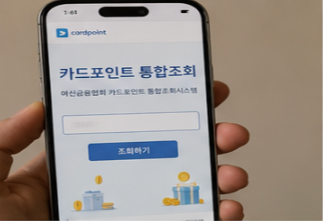 카드포인트 통합조회 계좌입금