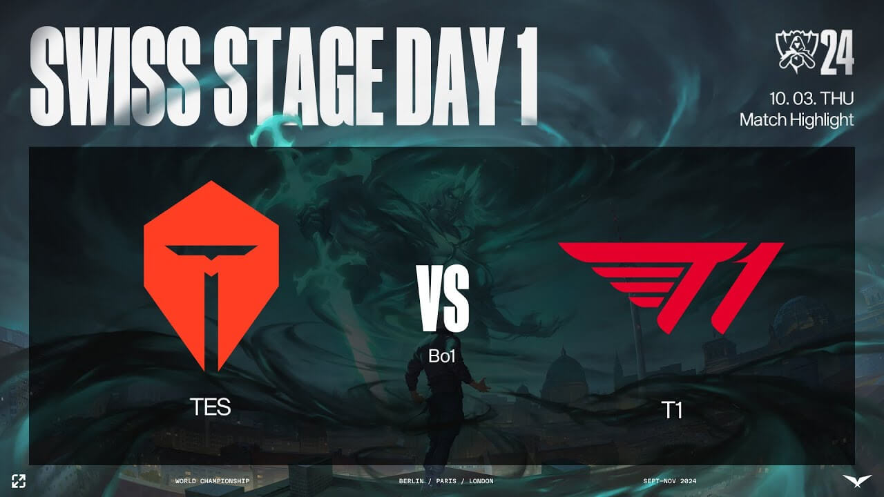 롤드컵 스위스 스테이지 T1 TES