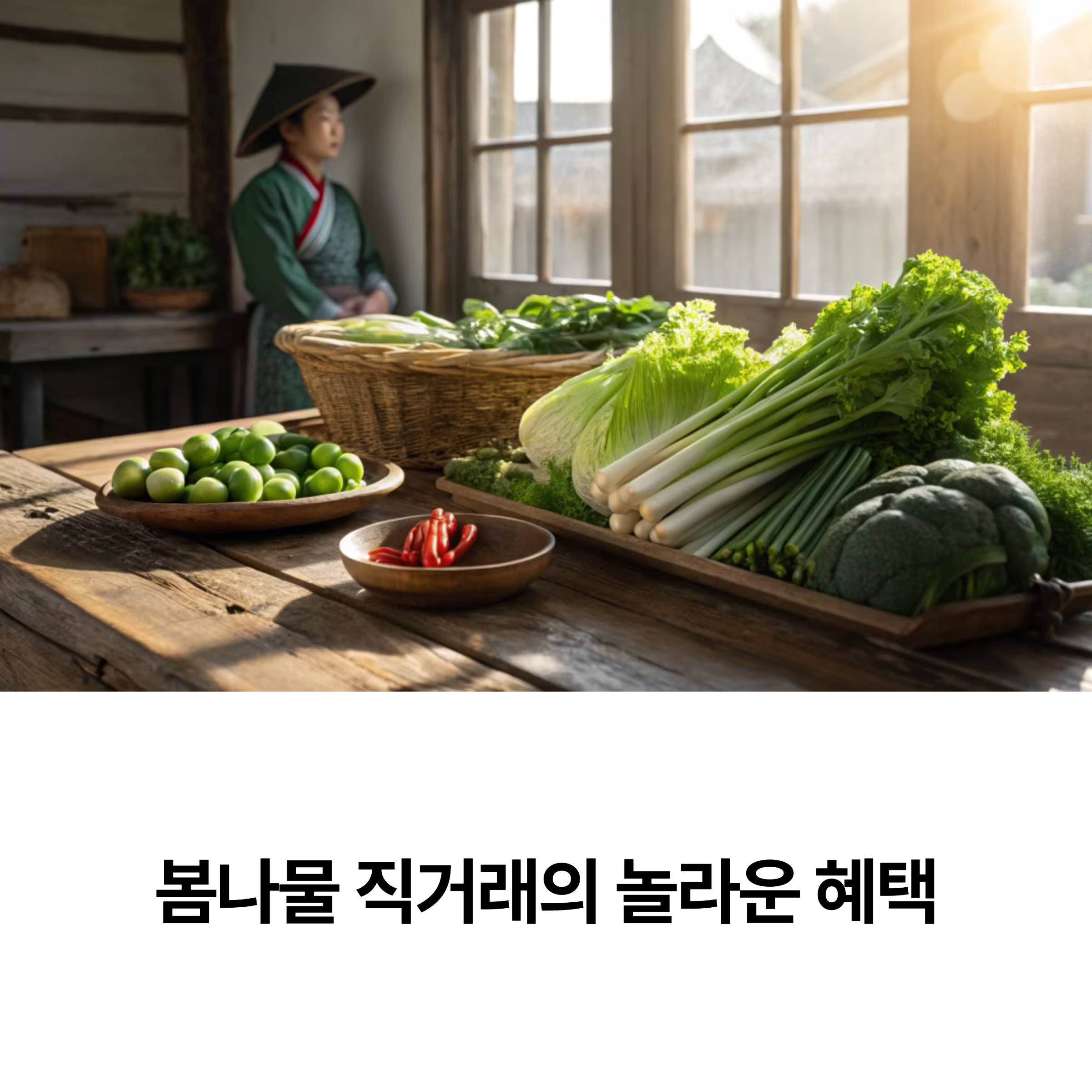 직거래로 더 신선하게! 봄나물 구매 팁 대방출