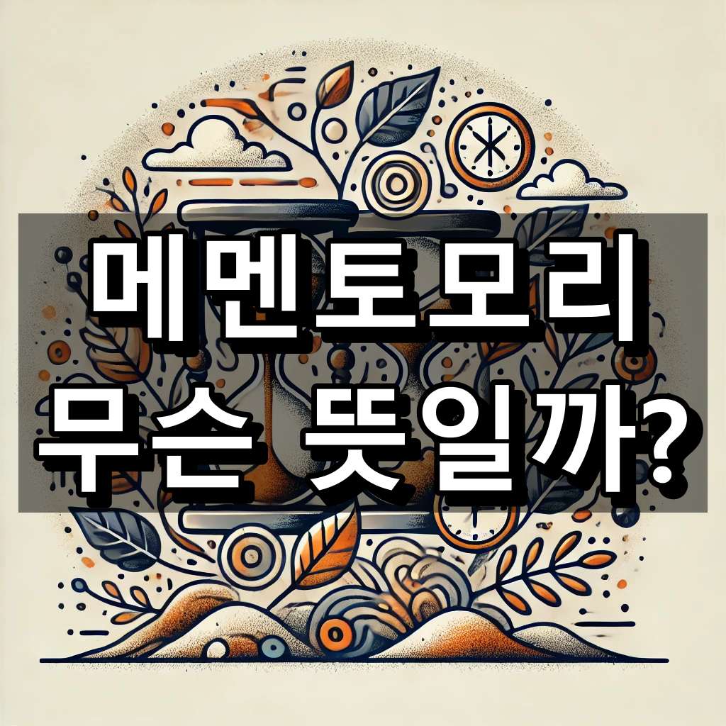 메멘토모리 뜻 대표 이미지