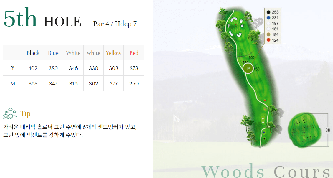 타미우스 컨트리클럽 우즈코스 5