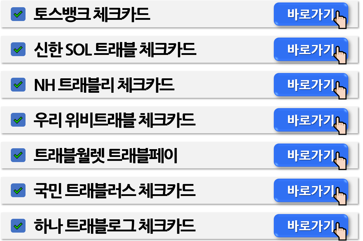 해외여행 전용카드 TOP7 바로가기