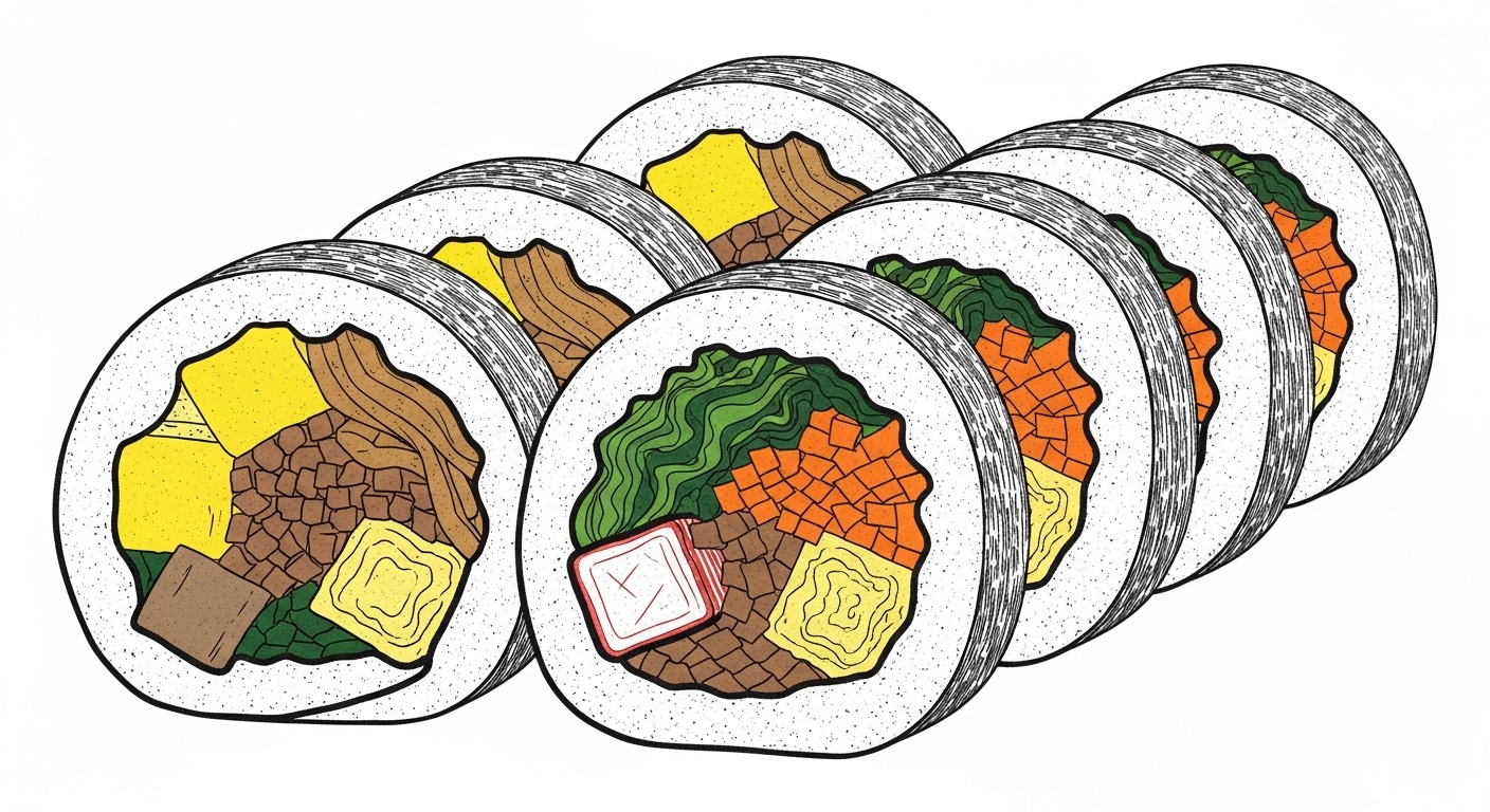 분식집에 ‘김밥 100줄’