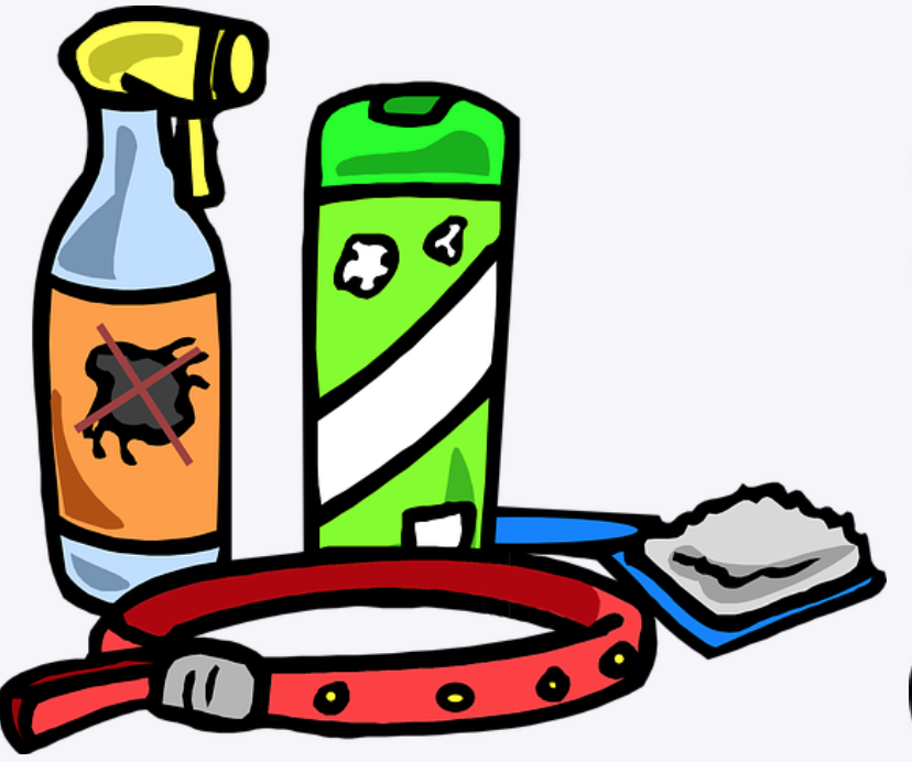 강아지기생충 스프레이 및 도구