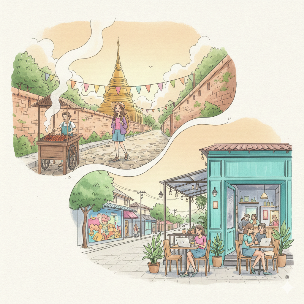 치앙마이 올드타운 혼자 여행 (맛집 추천, 카페 투어, 여행 준비)