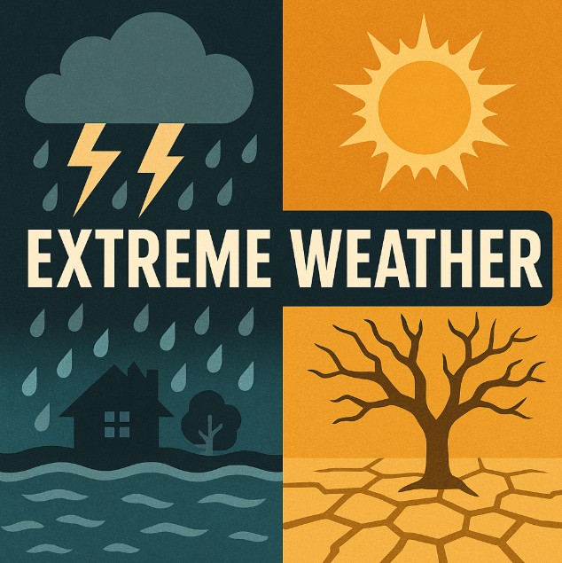 기후변화가 초래한 이상기후 관련 그림