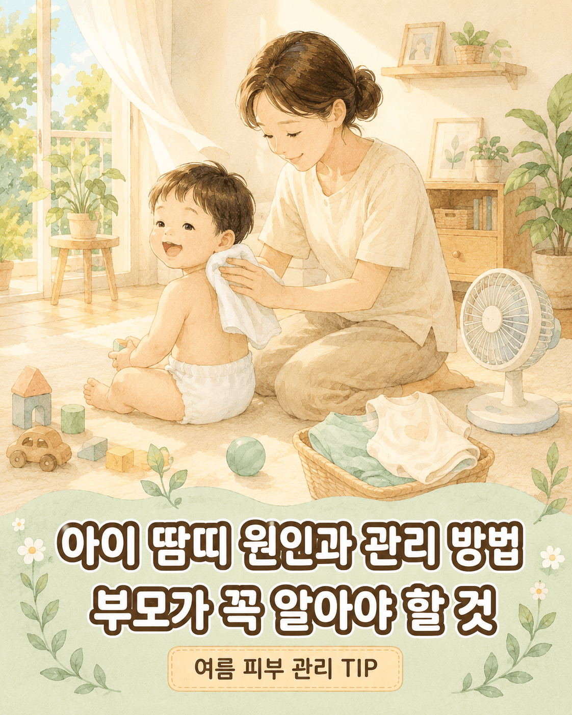 아이 땀띠 원인과 관리 방법, 부모가 꼭 알아야 할 것