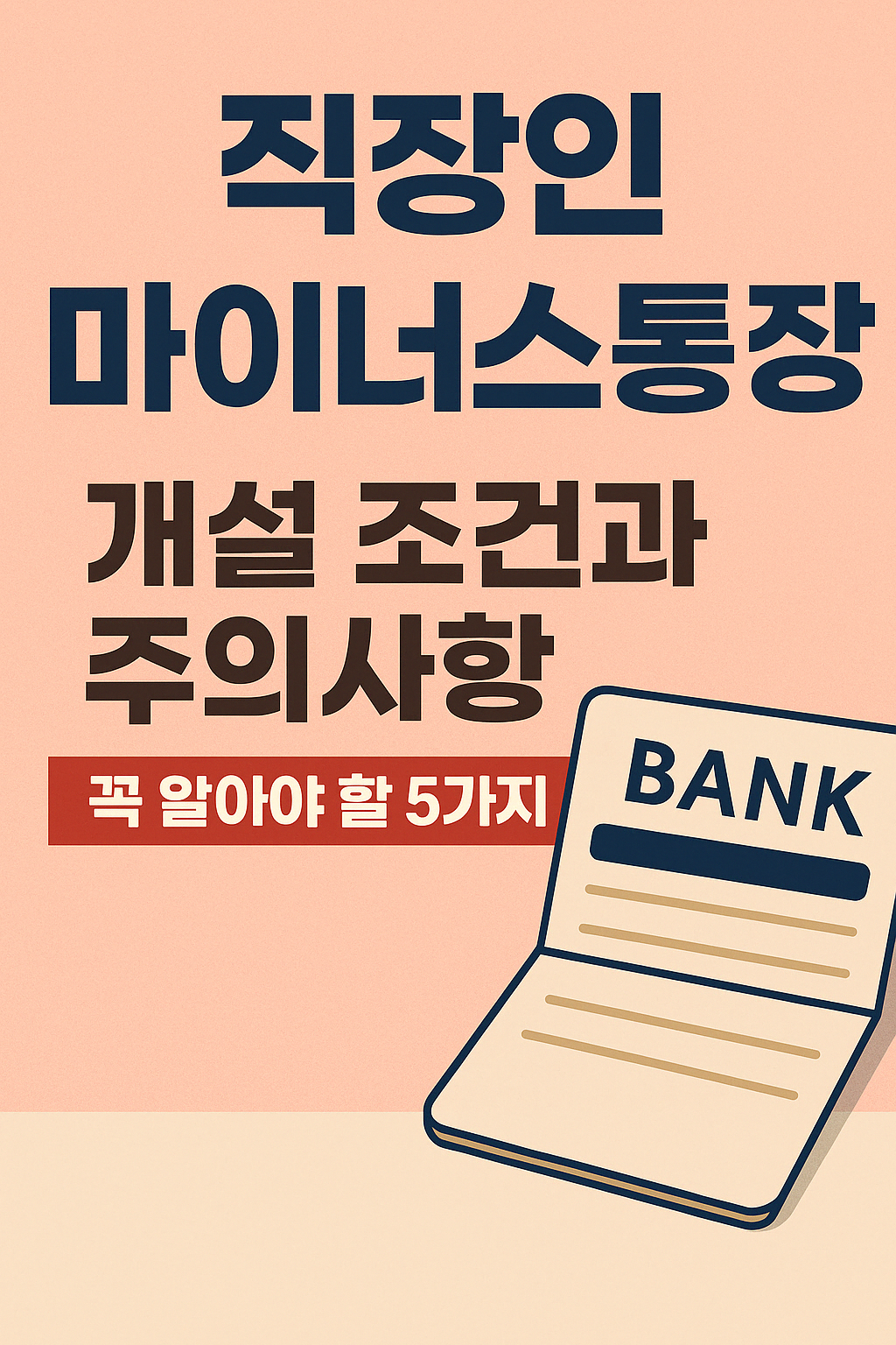 직장인 마이너스통장 개설